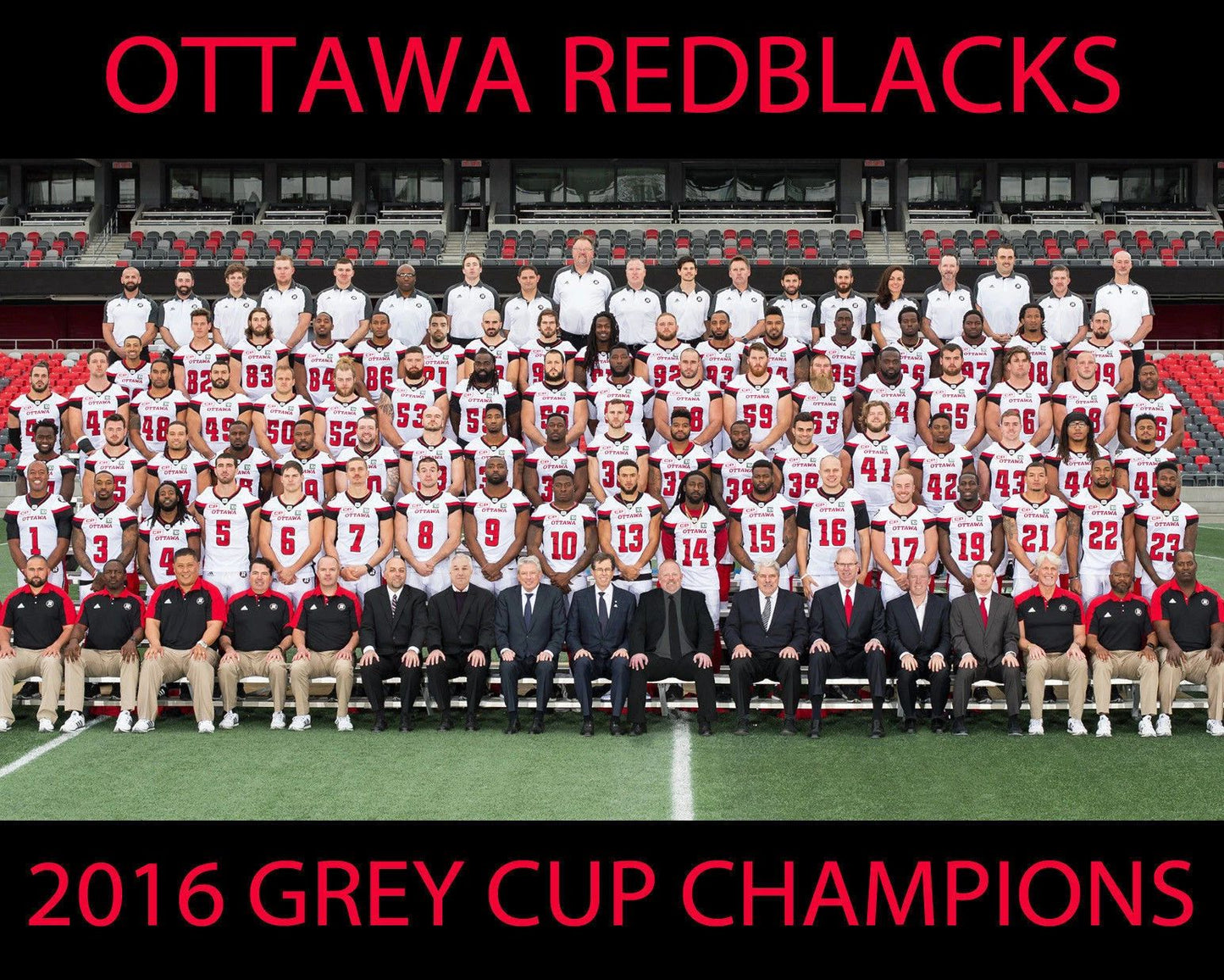 2016 Ottawa Redblacks Team Football Cfl Grey Cup Champs 300 PCS Jigsaw Puzzle