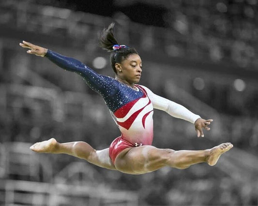 2016 Usa Gymnast Simone Biles Glossy Keychain Print Rio Brazil Olympics Keychain