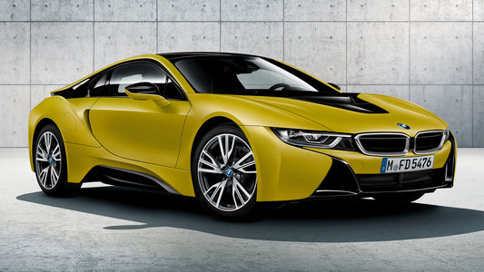 Bmw I8 Protonic Frozen Yellow Edition Hd Art Keychain