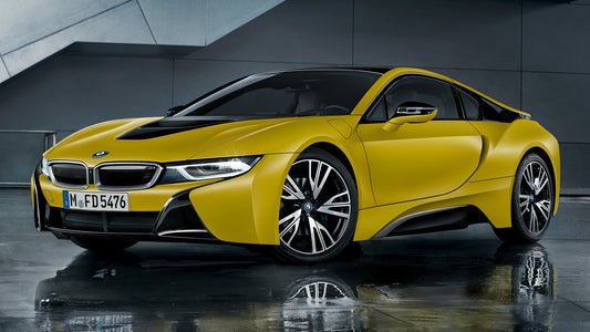 Bmw I8 Protonic Frozen Yellow Edition Hd Art Keychain