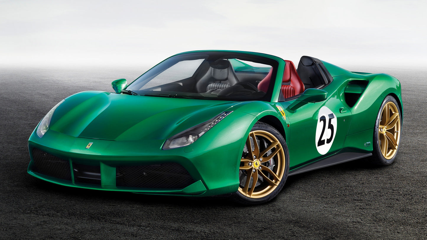 Ferrari Spider The Green Jewel Hd Art Keychain