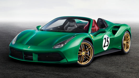 Ferrari Spider The Green Jewel Hd Art Keychain