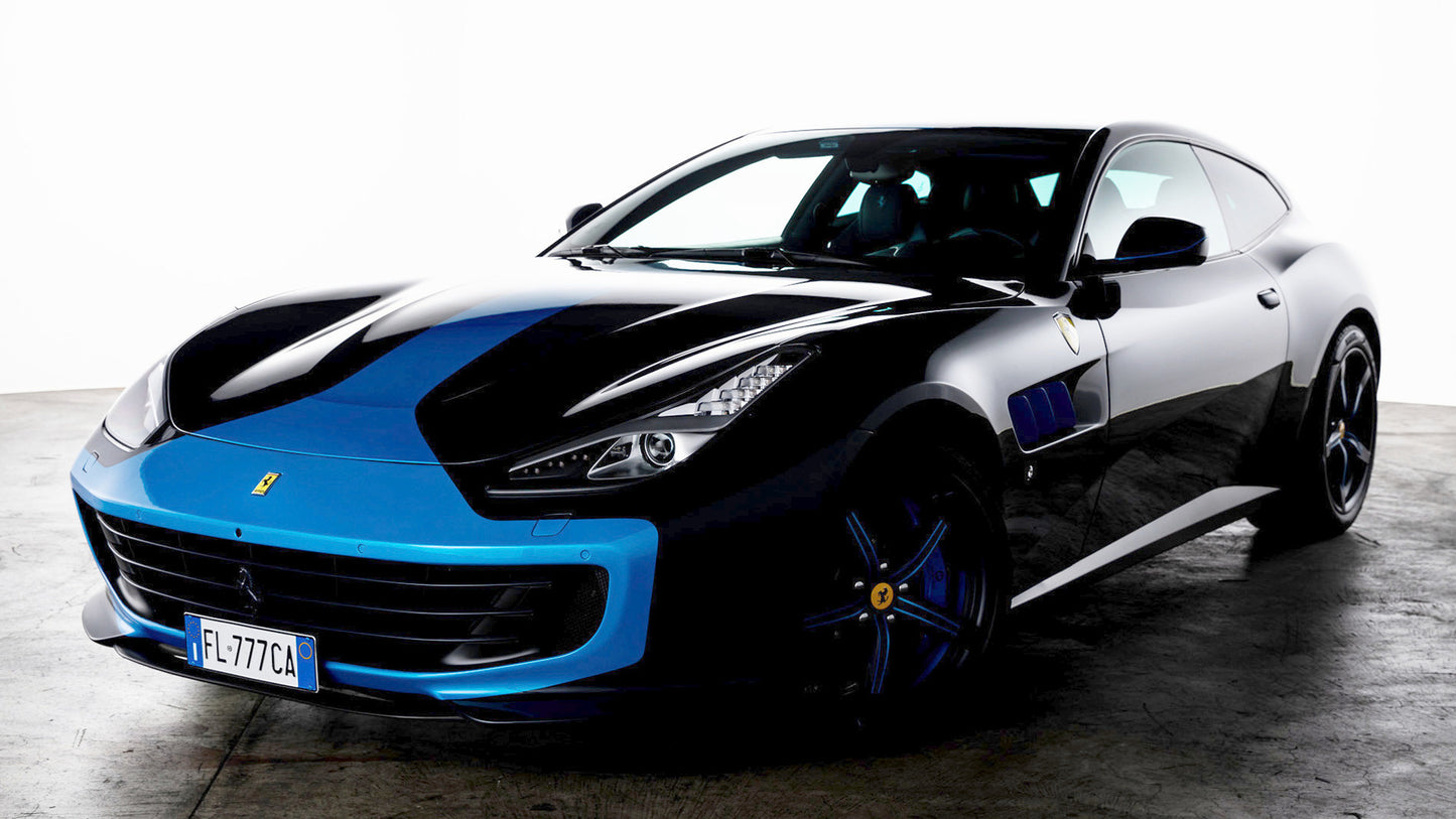 Ferrari Gtc4Lusso Azzura By Garage Italia Customs Hd Art Keychain