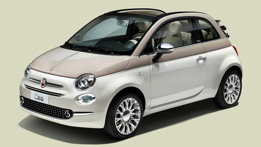 Fiat 500C 60Th Anniversary Hd Art Keychain