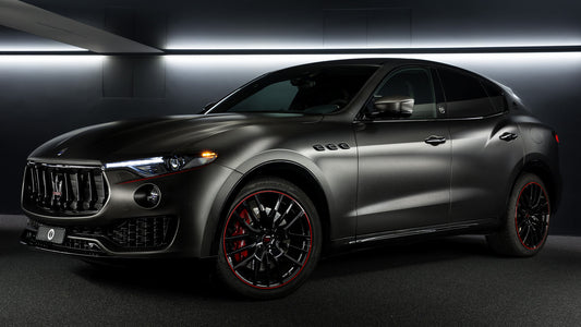 Maserati Levante Black By Garage Italia Customs Hd Art Print Poster