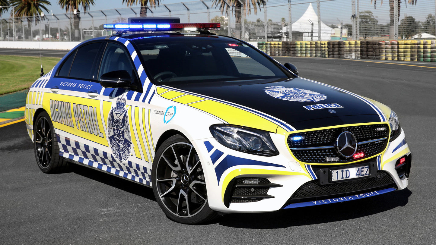 Mercedes Amg E Police Au Hd Art Print Poster