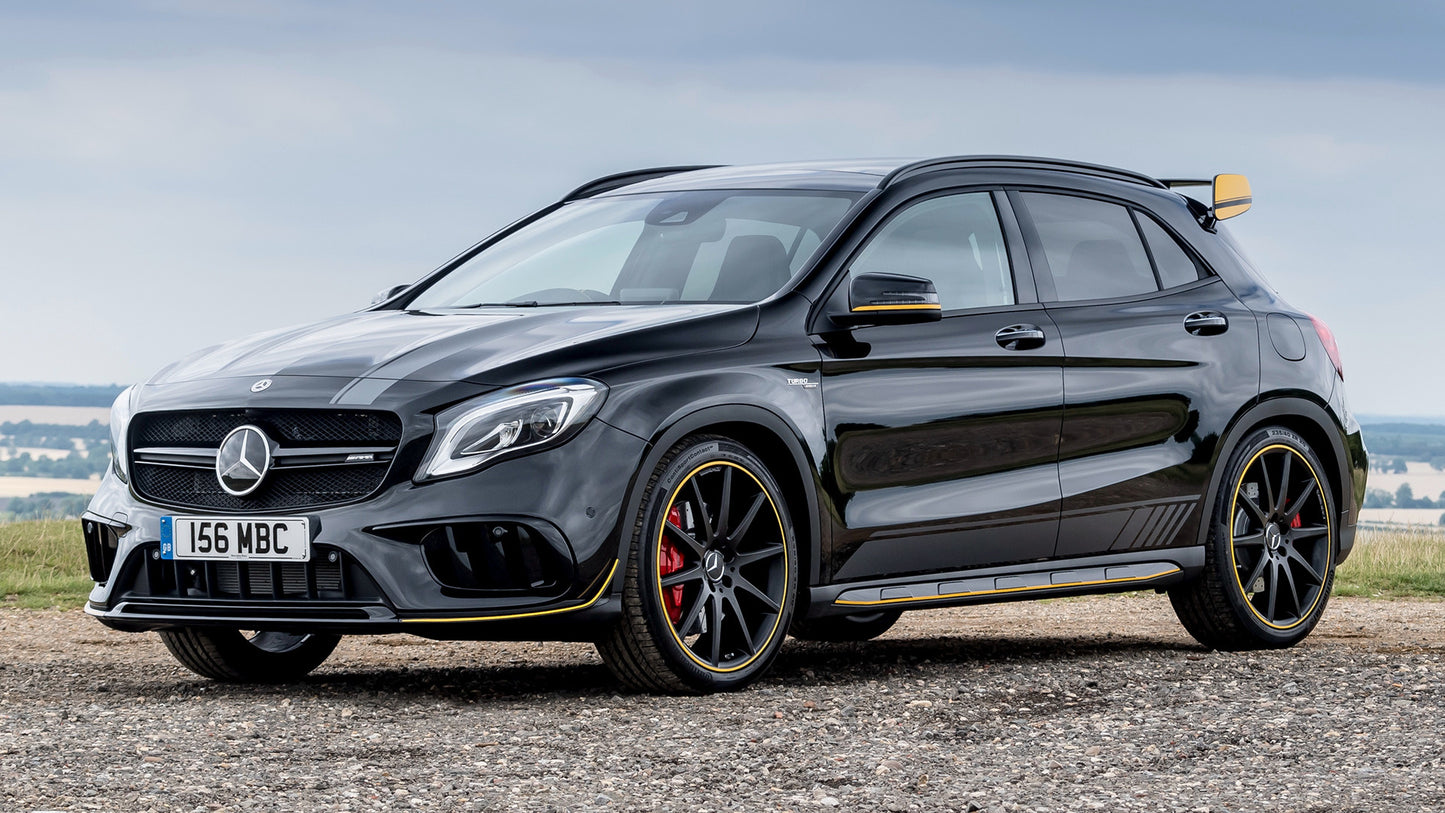 Mercedes Amg Gla Yellow Night Edition Uk Hd Art Magnet