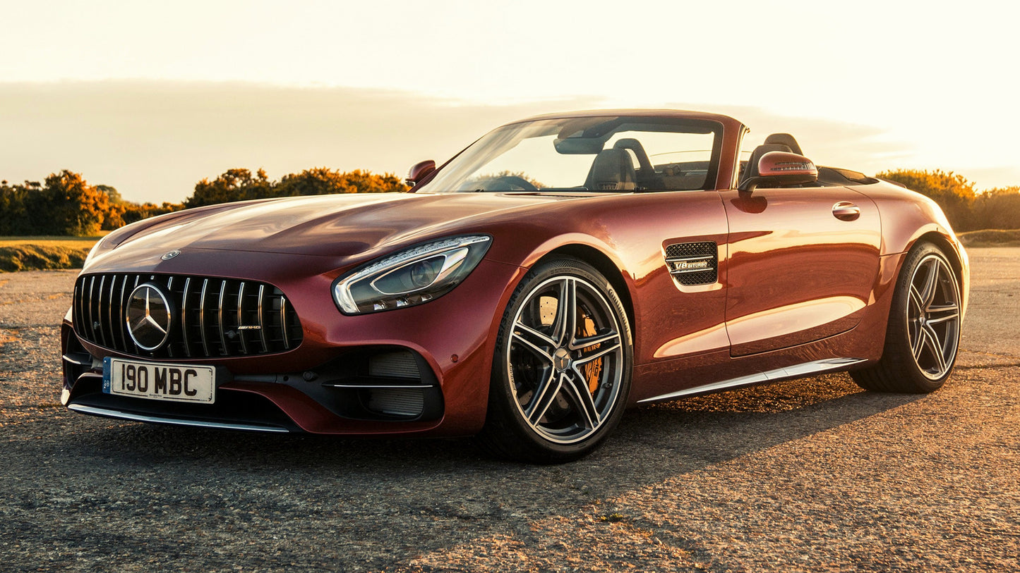 Mercedes Amg Gt C Roadster Uk Hd Art Keychain
