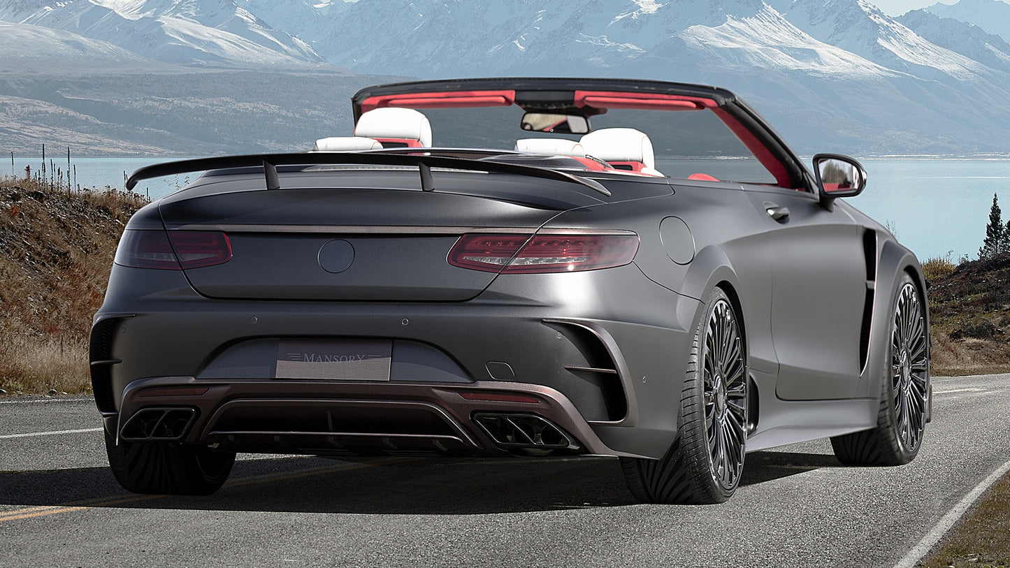 Mercedes Amg S Cabriolet Black Edition By Mansory Hd Art Print Poster