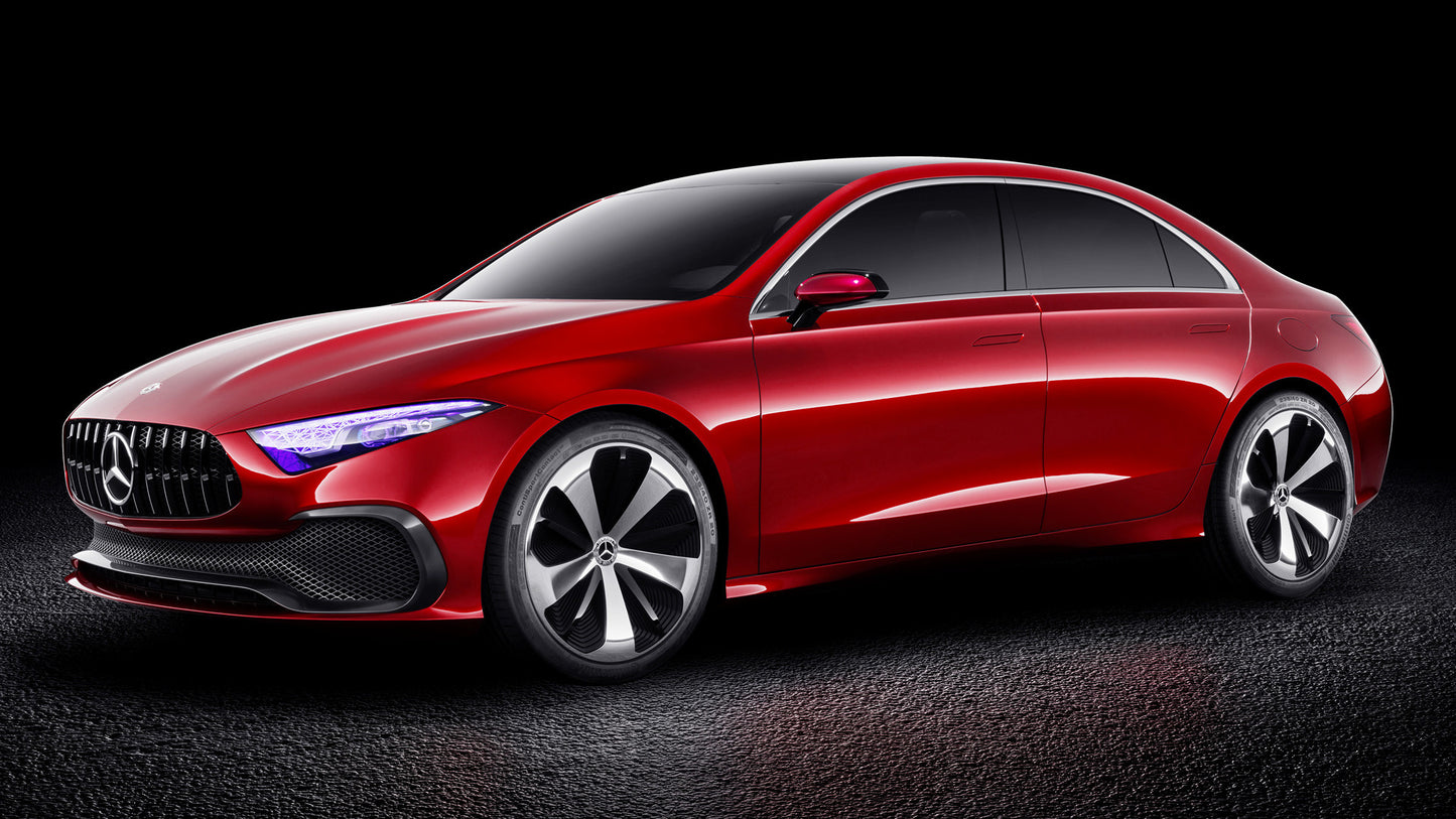 Mercedes Benz Concept A Sedan Hd Art Print Poster