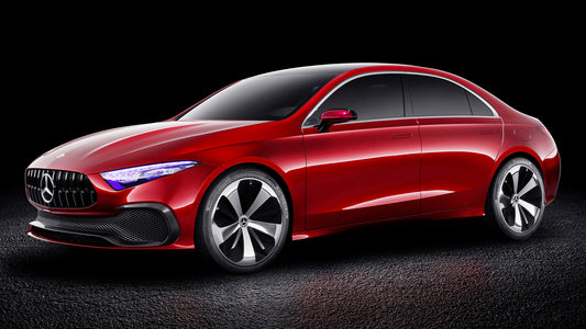 Mercedes Benz Concept A Sedan Hd Art Print Poster