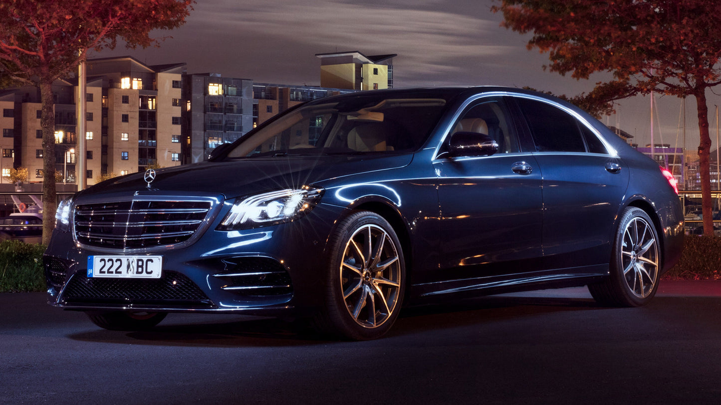 Mercedes Benz S Class Amg Line Long Uk Hd Art Print Poster