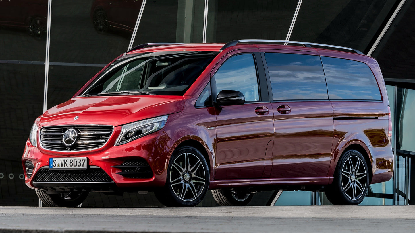 Mercedes Benz V Class Designo Hyacinth Red Metallic Long Hd Art Print Poster