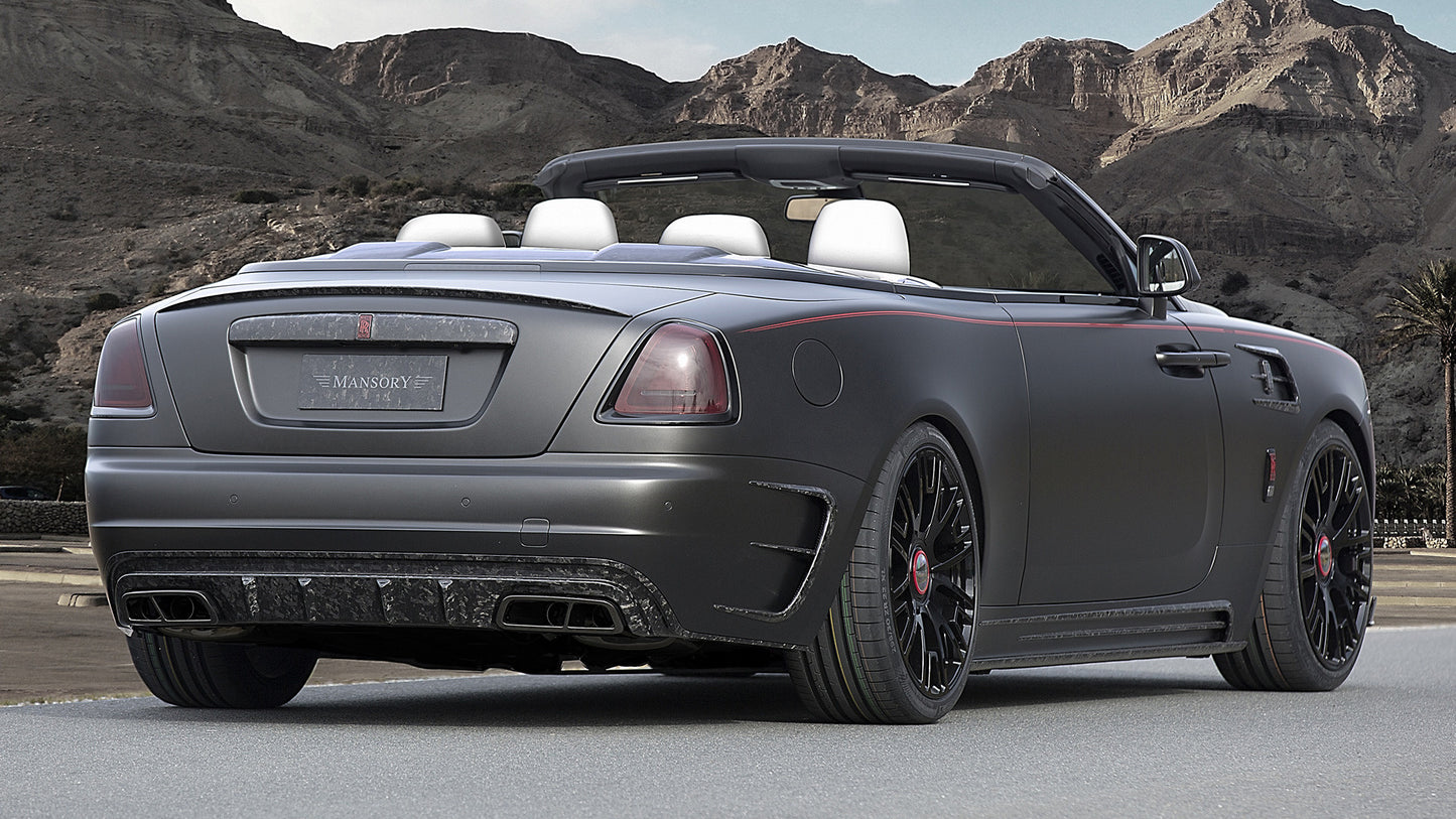 Rolls Royce Dawn Black Collage By Mansory Hd Art Keychain