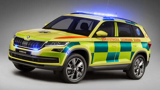 Skoda Kodiaq Ambulance Hd Art Keychain