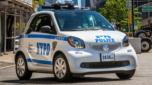 Smart Fortwo Police Us Hd Art Keychain