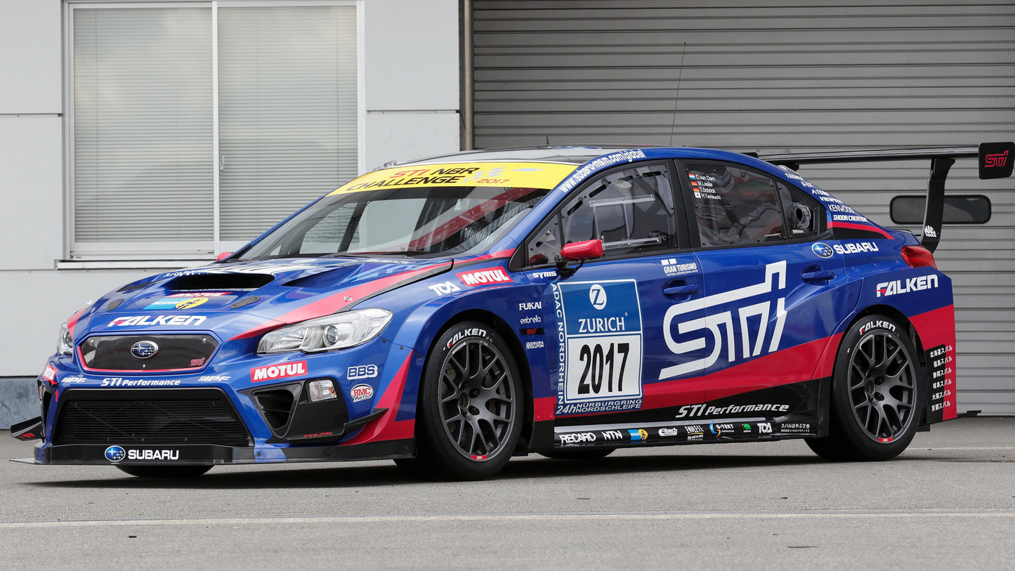 Subaru Wrx Sti Race Car Hd Art Keychain