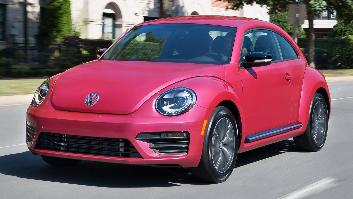 Volkswagen Pink Beetle Us Hd Art Keychain