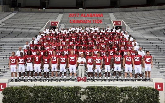 2017 Alabama Crimson Tide Team Keychain Picture Ncaa Football