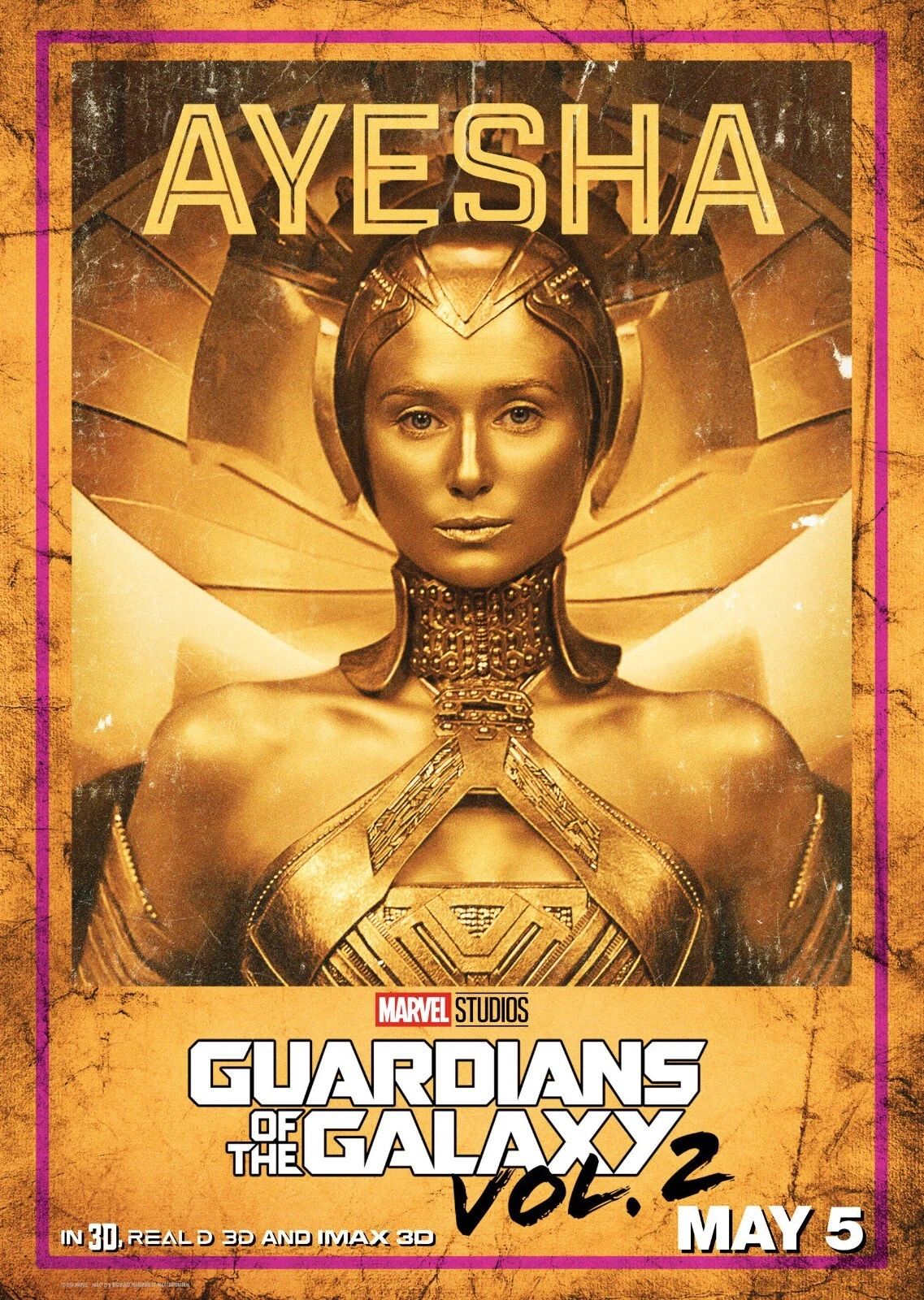 2017 Guardians Of The Galaxy Vol 2 Movie Magnet Marvel Star Lord Ayesha
