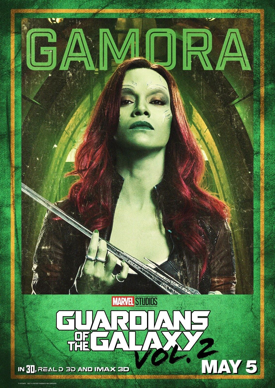 2017 Guardians Of The Galaxy Vol 2 Movie Magnet Marvel Star Lord Gamora