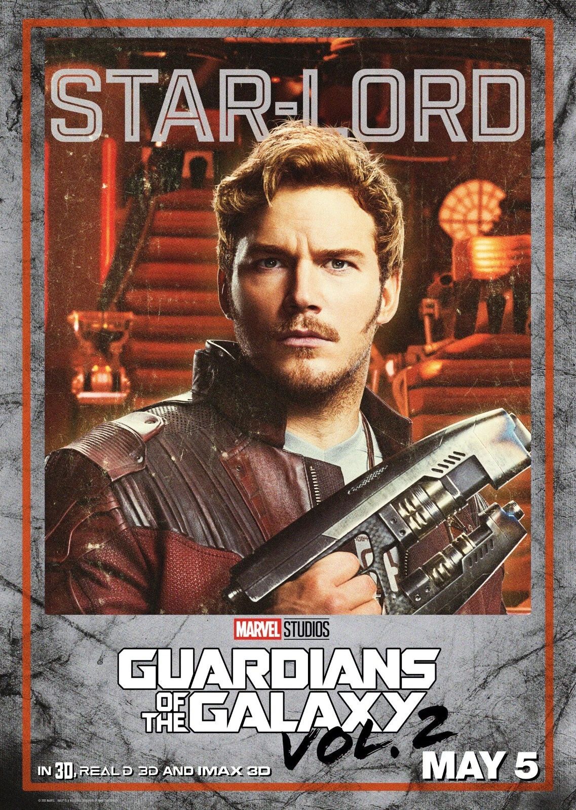 2017 Guardians Of The Galaxy Vol 2 Movie Poster Marvel Star Lord Groot