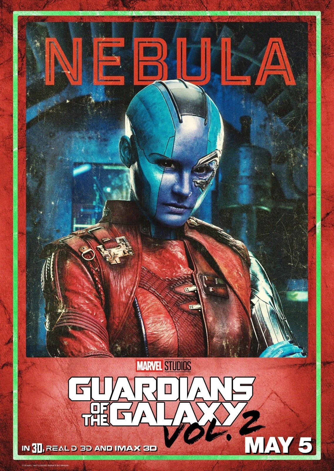 2017 Guardians Of The Galaxy Vol 2 Movie Poster Marvel Star Lord Nebula