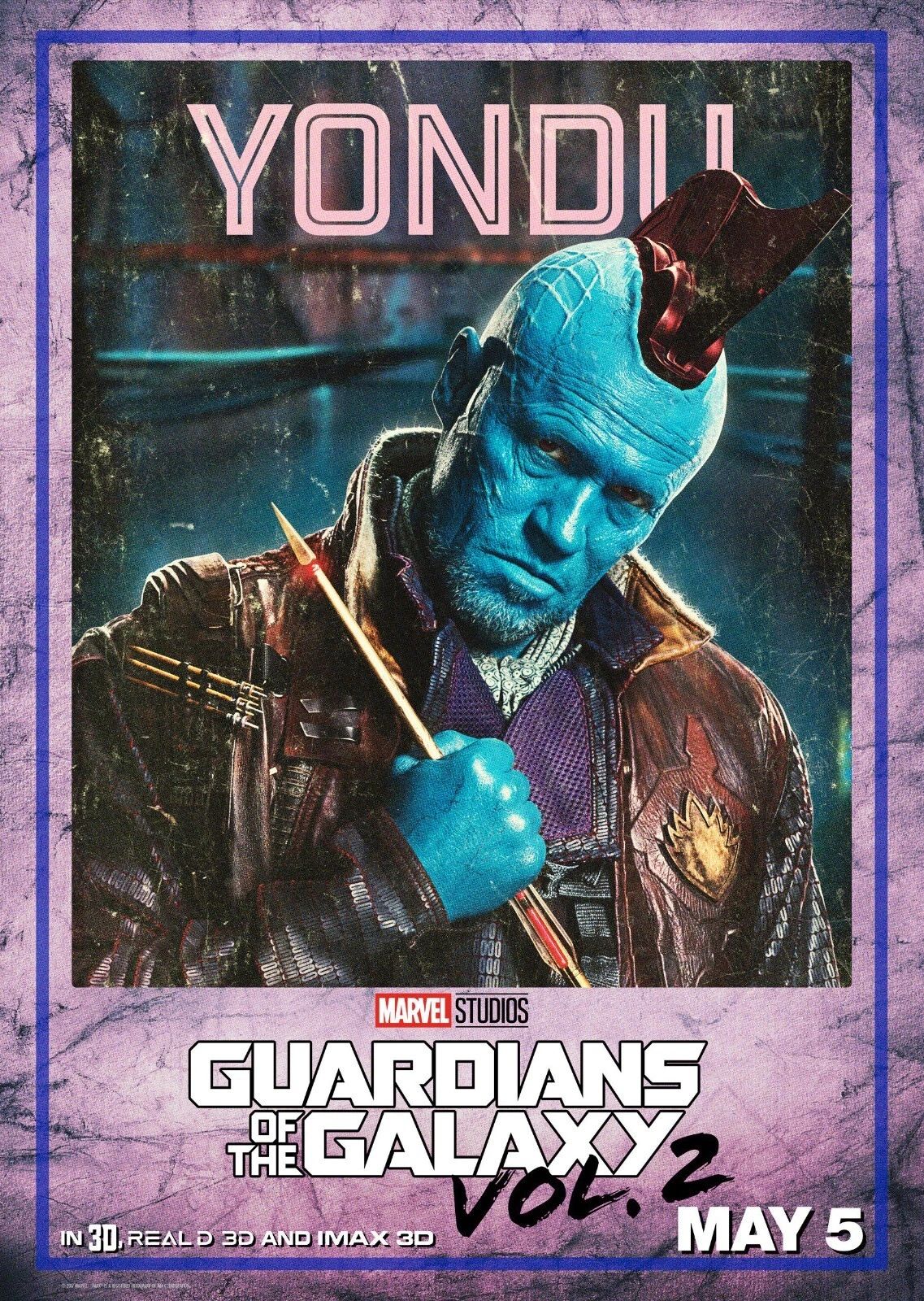2017 Guardians Of The Galaxy Vol 2 Movie Magnet Marvel Star Lord Yondu