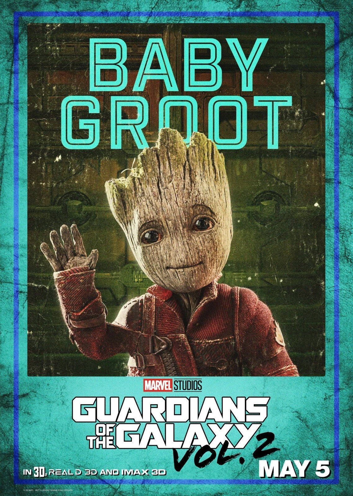2017 Guardians Of The Galaxy Vol 2 Movie Magnet Star Lord Baby Groot