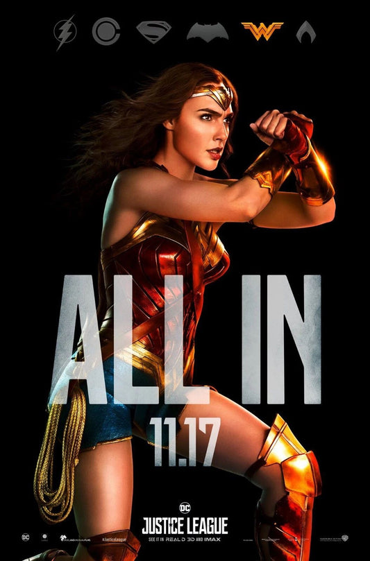 2017 Justice League Movie Keychain Wonder Woman Gal Gadot Dc Comics