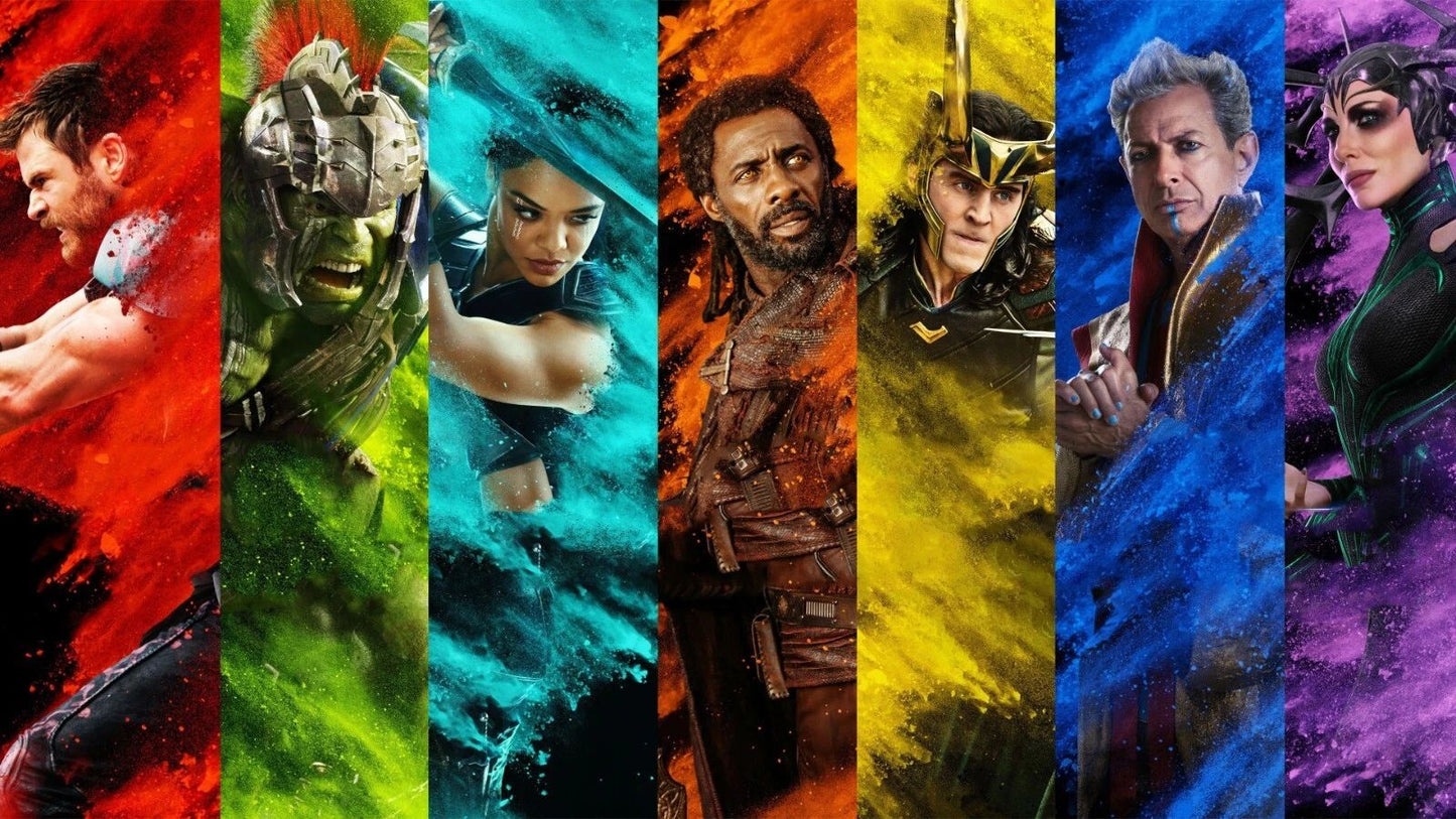 2017 Marvel Thor Ragnarok Movie Poster Avengers Hulk Loki God Of Thunder