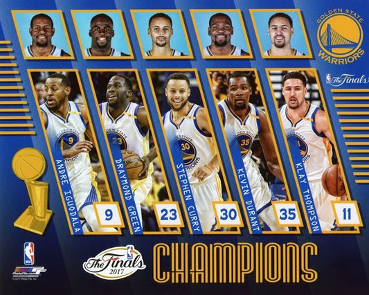 2017 Nba Champions Golden State Warriors Magnet Durant, Curry, Green Magnet