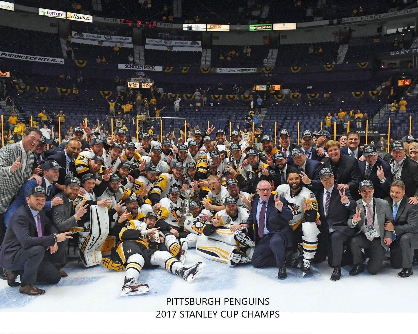 2017 Pittsburgh Penguins Team Keychain Picture Nhl 1992 Stanley Cup Champs