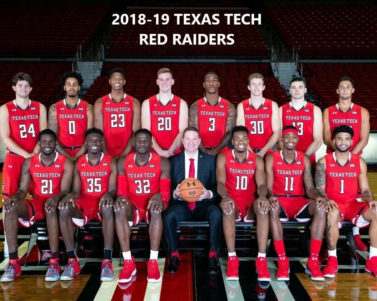19 Texas Tech Red Raiders Team Photo Basketball Ncaa 300 Piece Jigsaw Puzzle
