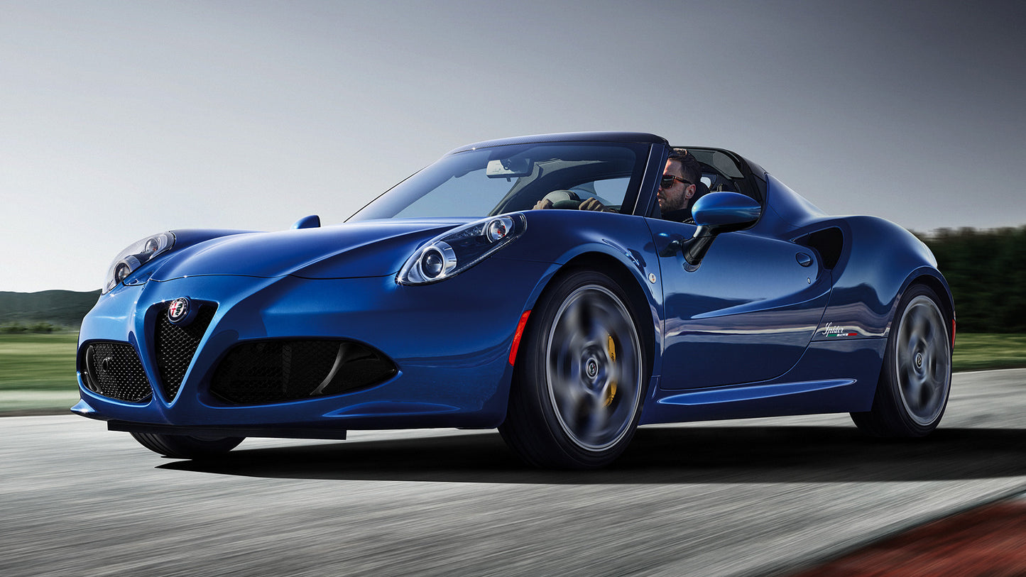 Alfa Romeo 4C Spider Italia Hd Art Keychain