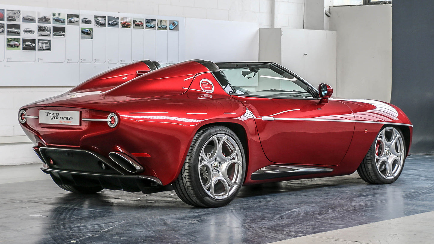 Alfa Romeo Disco Volante Spyder Hd Art Keychain