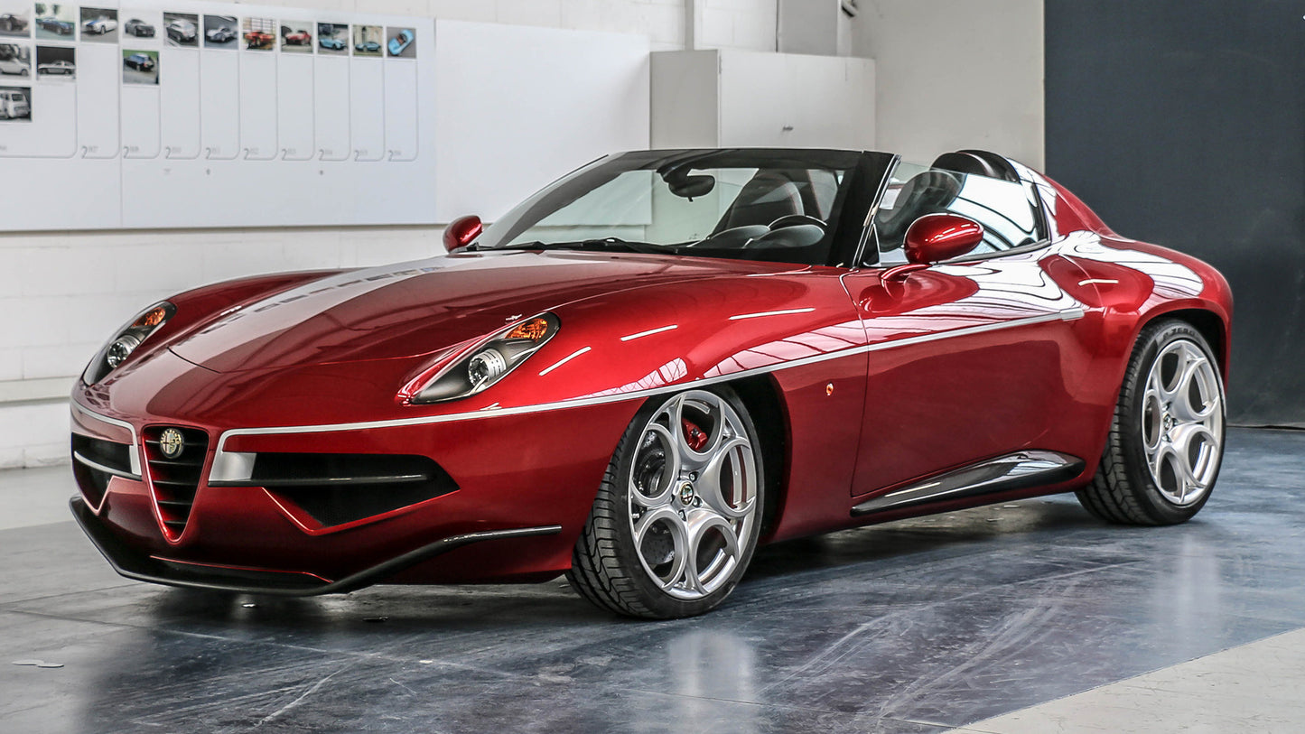 Alfa Romeo Disco Volante Spyder Hd Art Keychain