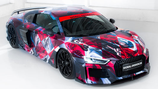 Audi R8 Coupe Art Car By Abt Hd Art Keychain