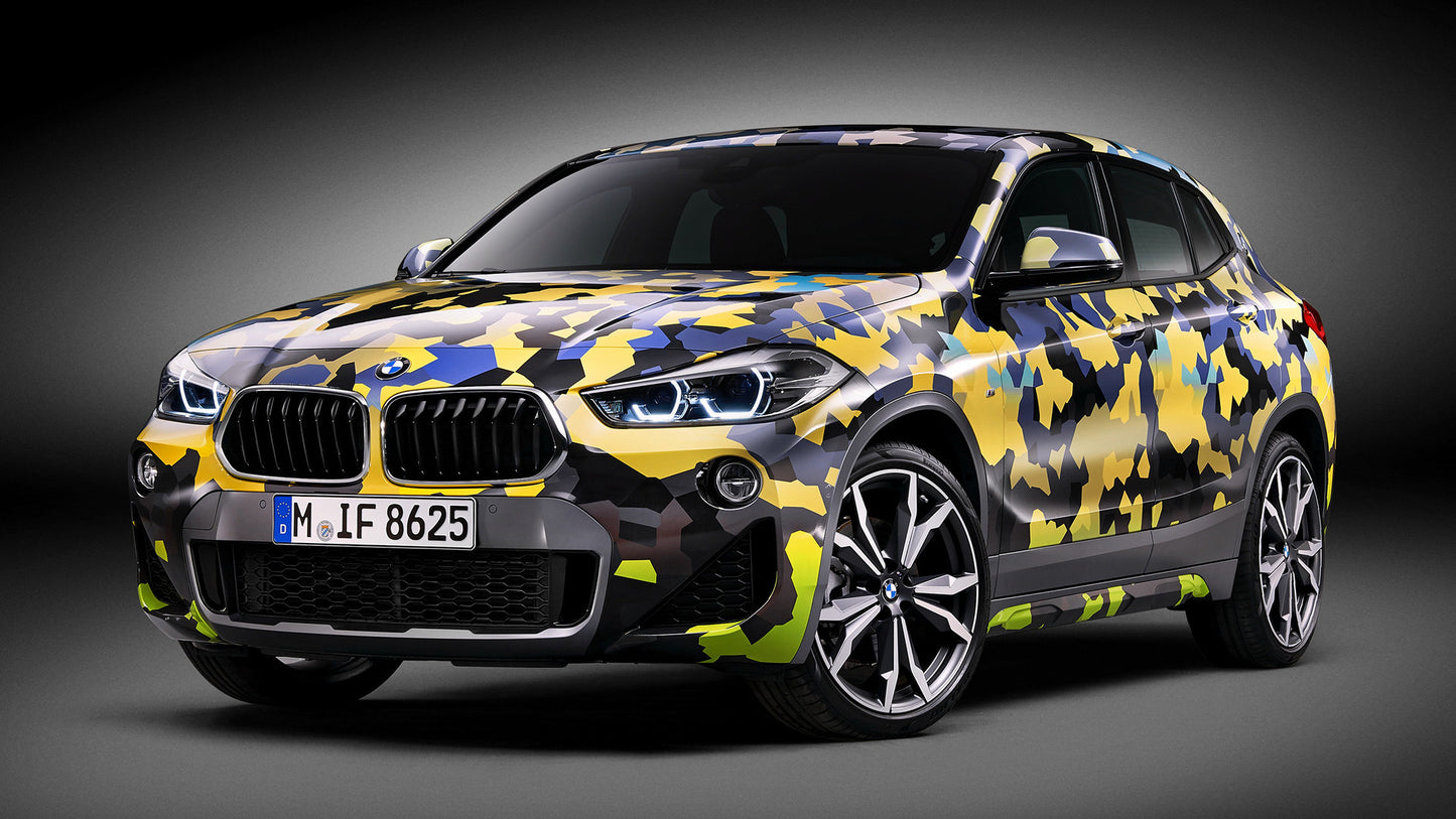 Bmw X2 Digital Camouflage Concept Hd Art Keychain