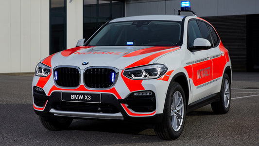 Bmw X3 Notarzt Hd Art Keychain
