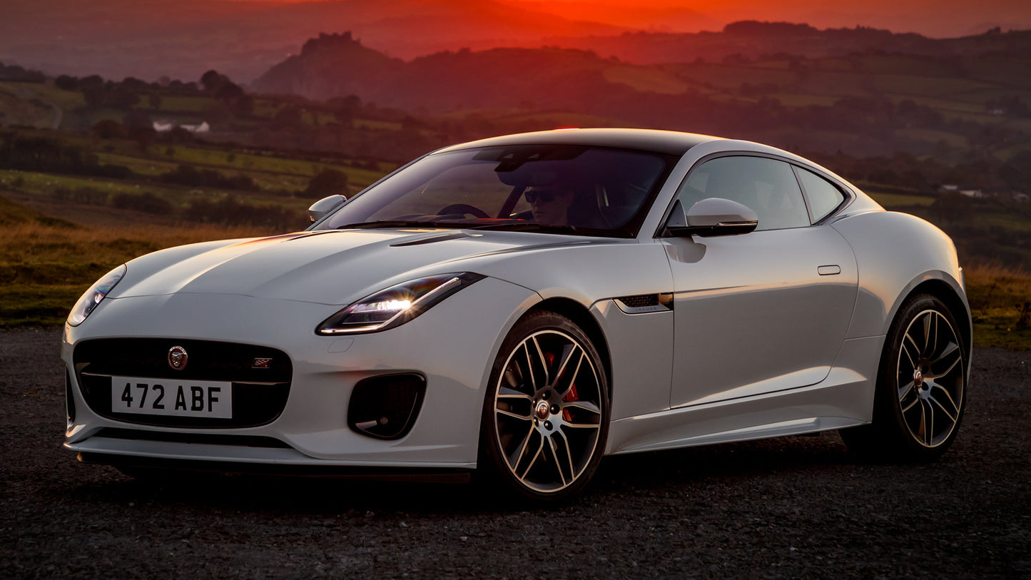 Jaguar F Type Coupe Chequered Flag Edition Uk Hd Art Print Poster