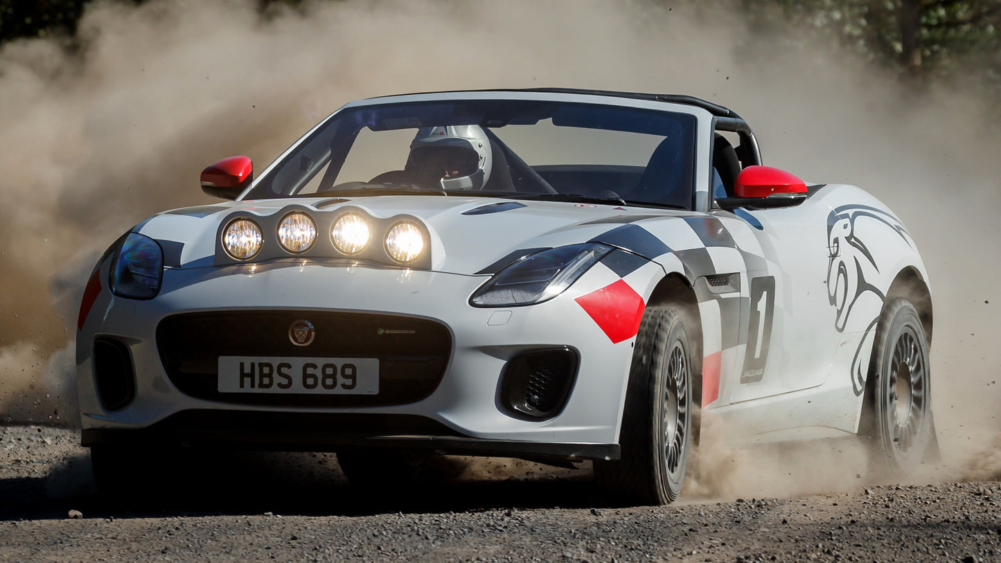 Jaguar F Type Rally Car Hd Art Print Poster