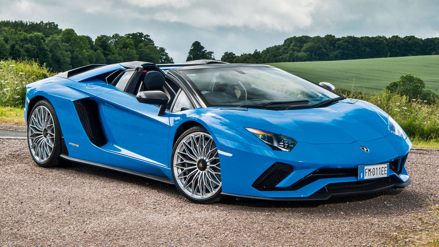 Lamborghini Aventador S Roadster Uk Hd Art Print Poster