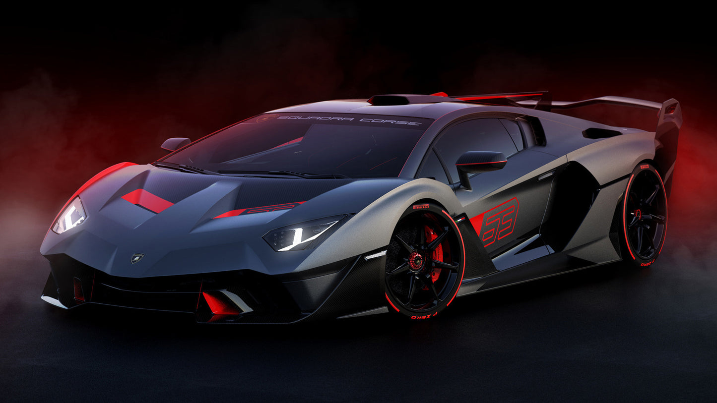 Lamborghini Sc18 Hd Art Keychain