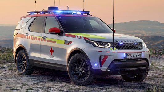 Land Rover Discovery Red Cross Emergency Response Vehicle Hd Art Jigsaw Puzzle