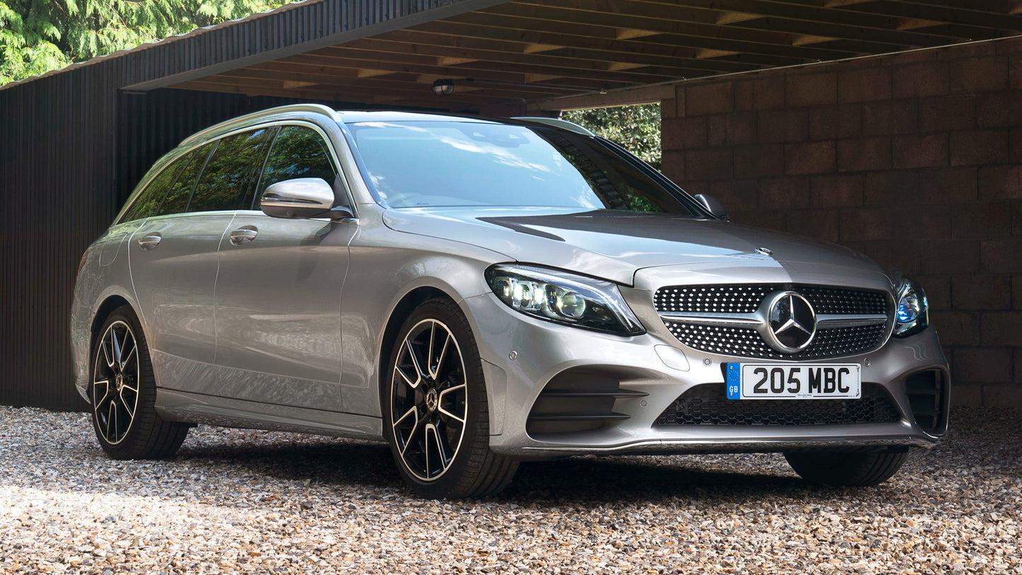 Mercedes Benz C Class Estate Amg Line Uk Hd Art Print Poster