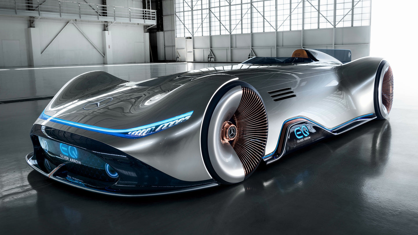 Mercedes Benz Vision Eq Silver Arrow Hd Art Print Poster