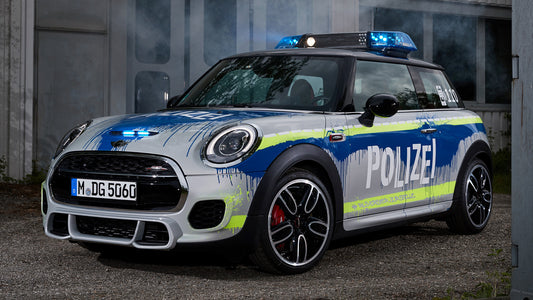 Mini John Cooper Works Polizei Door Hd Art Keychain