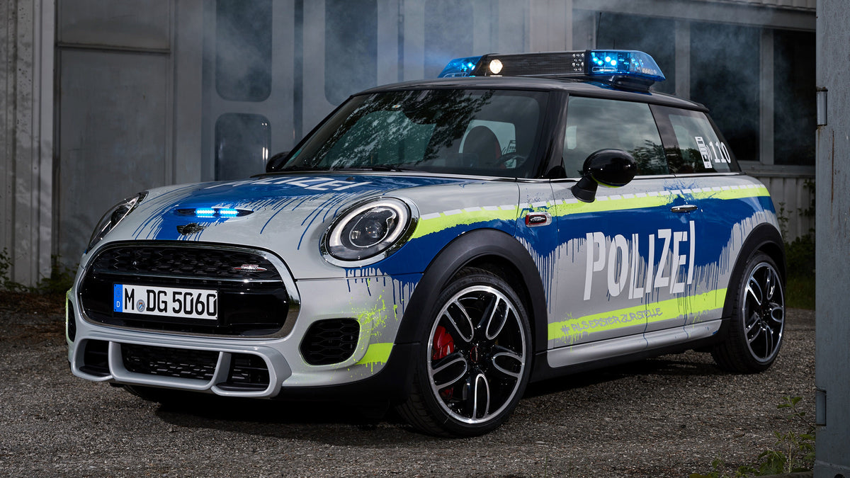 Mini John Cooper Works Polizei Door Hd Art Magnet