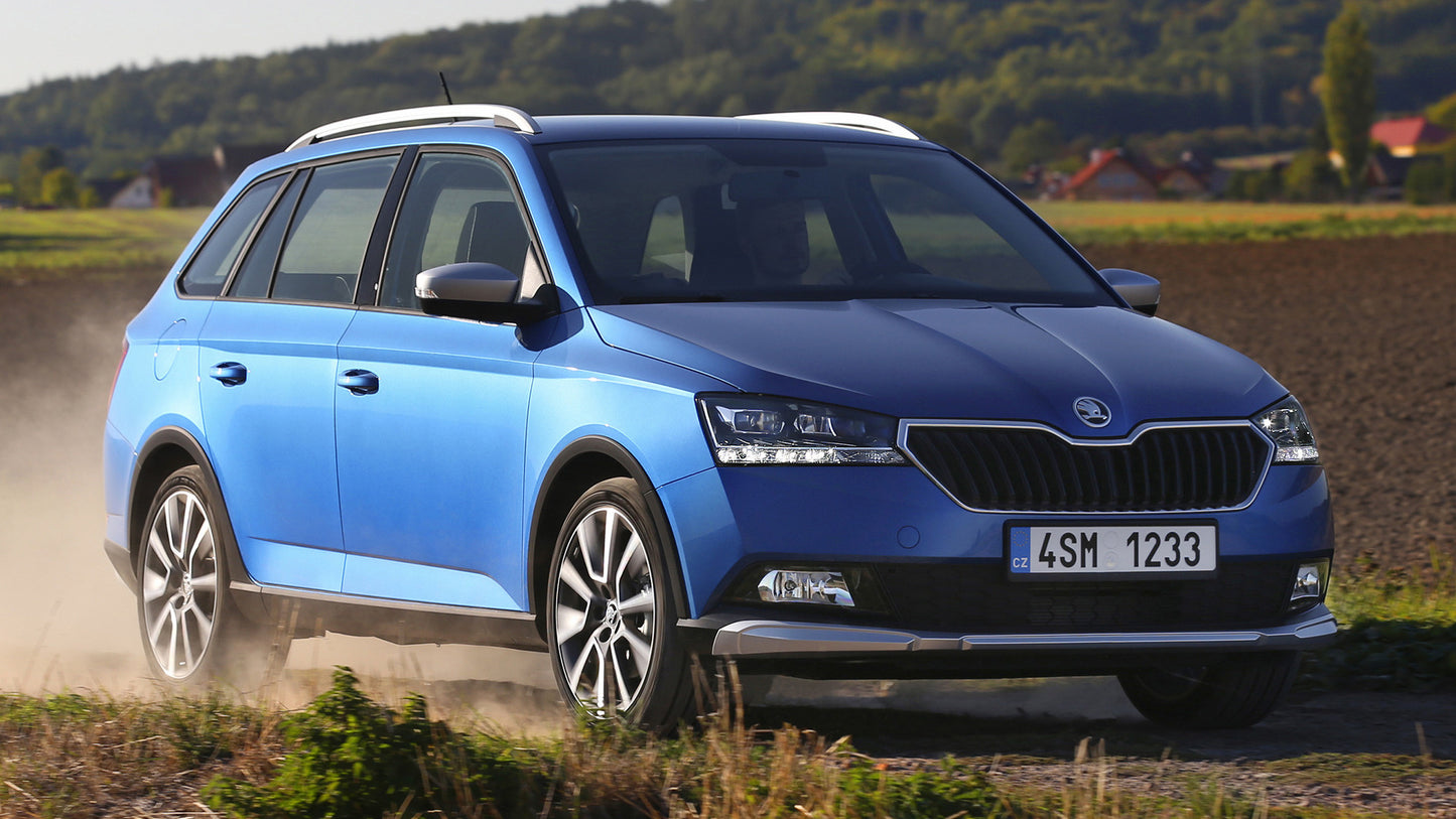 Skoda Fabia Combi Scoutline Hd Art Keychain